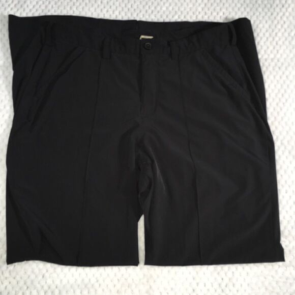Duluth Trading Co Flexcellence Black Wide Leg Trouser Pants in Size 14 - Picture 1 of 9